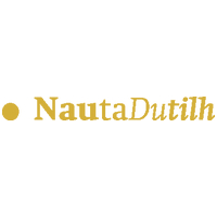 NautaDutilh logo in gold with a round dot on the left and the text NautaDutilh in gold serif font.