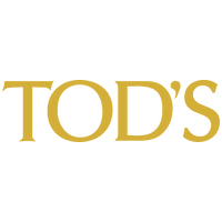 Tod's logo in gold on a white background.
